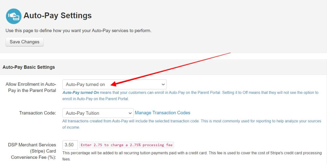 How do I set up AutoPay? Dance Studio Pro